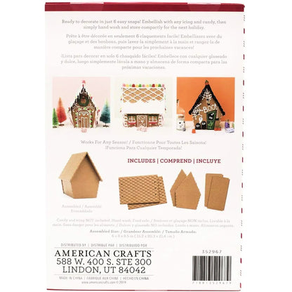 Reusable Gingerbread House Kit / Casita de Jengibre de Adorno Descontinuado Homemade with Love