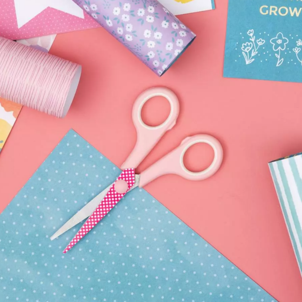 Cutup Scissors Pink with Polka Dots / Tijeras Rosas con Puntitos Tijeras / Cutters American Crafts