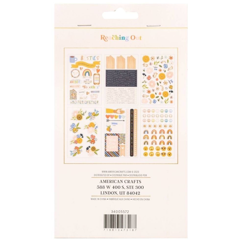Reaching Out Stickers / Estampas de Frases Stickers American Crafts