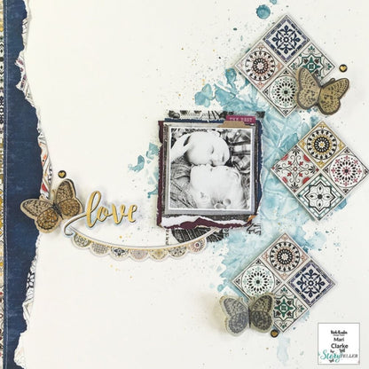 Storyteller Paper Pad 12 x 12" / Block de Papel Estampado Descontinuado Vicki Boutin