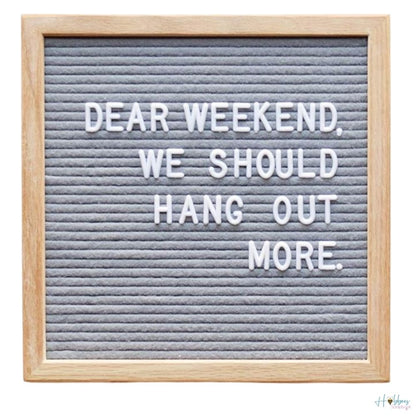 Framed Letterboard with Letters / Tablero de Mensajes 