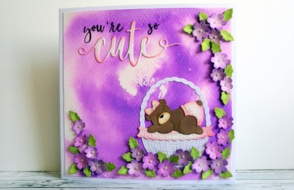 Bear on Cloud and MoonDie / Suaje de Oso y Luna Descontinuado Cottage Cutz