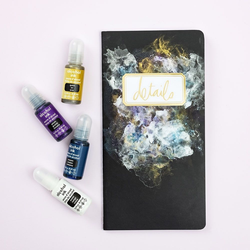 Alcohol Inks Pack Peacock / Tintas Alcohol Morados y Azules Descontinuado American Crafts