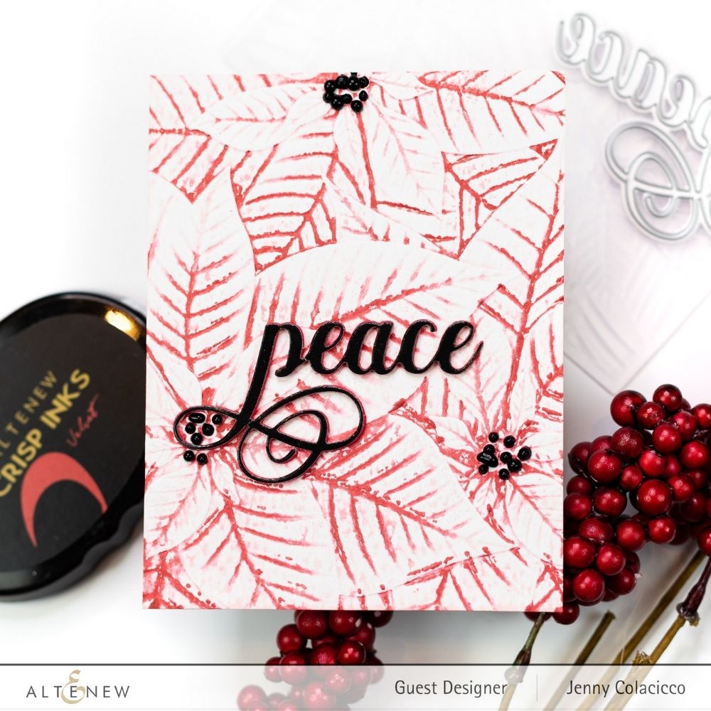 Perfect Poinsettias 3D Embossing Folder / Folder de Grabado Nochebuena Descontinuado Altenew