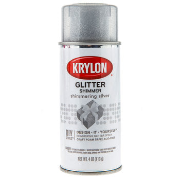 Shimmering Silver - Glitter Shimmer Spray / Spray de Decoración Brillante Plateado Descontinuado Krylon