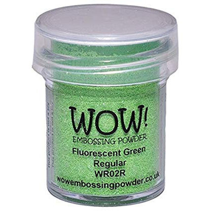 Fluorescent Green Embossing Powder / Polvo de Embossing Verde Fosforescente Descontinuado Wow!
