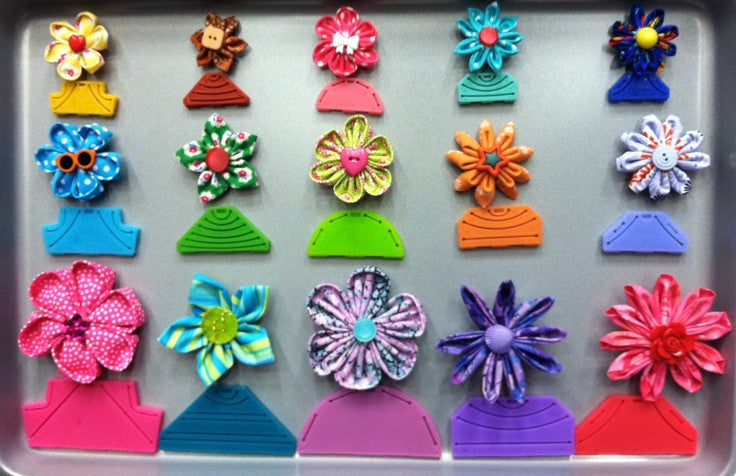 Plantilla para hacer flores de tela / Kanzashi Round petal extra small Descontinuado Clover