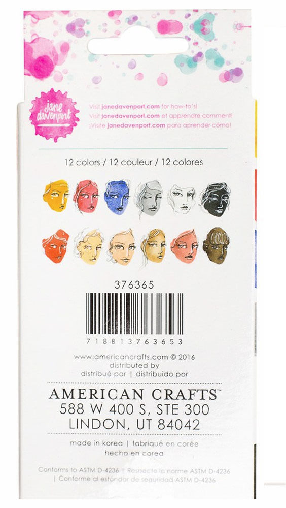 Petite Palette Neutrals / Estuche de Acuarelas Colores Neutral Descontinuado Jane Davenport