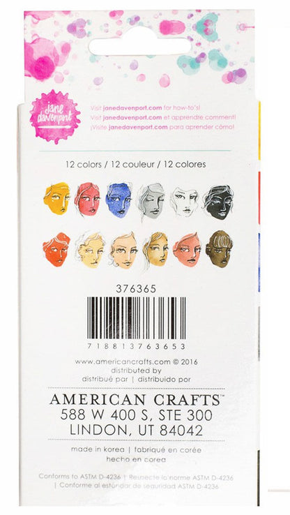 Petite Palette Neutrals / Estuche de Acuarelas Colores Neutral Descontinuado Jane Davenport