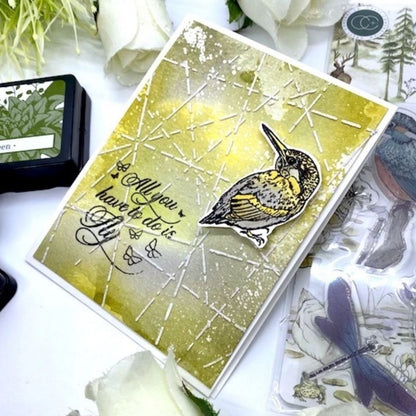 Kingfisher Stamps / 5 Sellos Pajaritos Descontinuado Craft Consortium