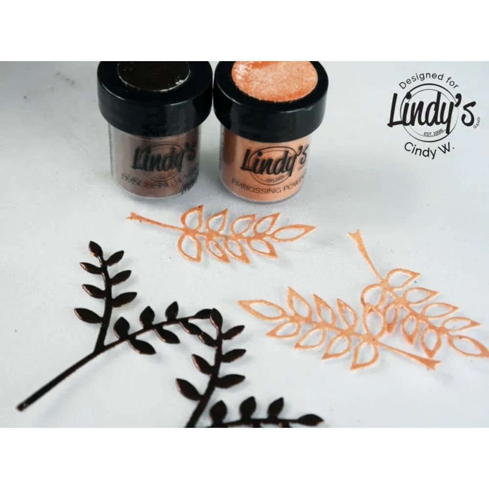 Embossing Powder Autumn Leaves Set / 5 Polvos de Embossing Metálicos Polvos de Embossing Lindy&