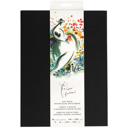 Paper Fashion Watercolor Paper Sketchbook / Libreta de Dibujo para Acuarela Descontinuado American Crafts