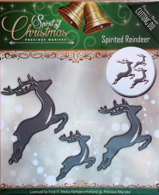 Spirited Reindeer Dies / Suajes de Renos Descontinuado Precious Marieke