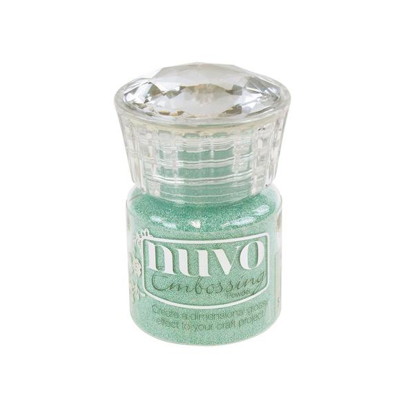 Embossing Powder Cool Jade / Polvo de Realce Verde Jade Descontinuado Nuvo