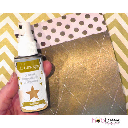 Color Shine Spritz Gold  / Tinta en Spray de Brillitos Dorada Descontinuado Heidi Swapp