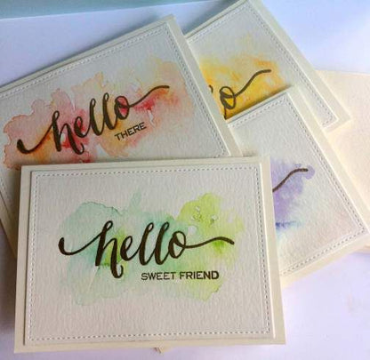 Hotfoil Stamp Hello / Placa para Foil Hello Descontinuado Ultimate Crafts