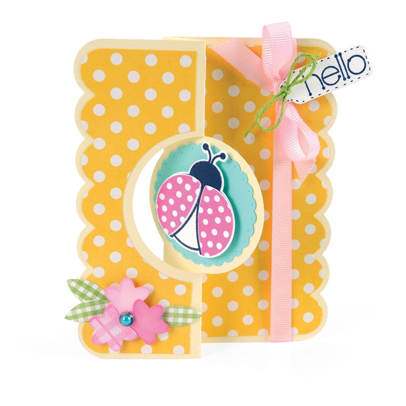 Framelits Die with Clear Acrylic Stamp Set Bugs / Suajes y Sellos de Bichos Descontinuado Sizzix