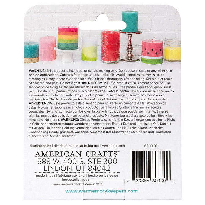 The Wick Candle Scent Garden Breeze / Set de 3 Esencias para Velas Brisa de Jardín Accesorios We R Memory Keepers