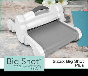 Big Shot PLUS White &amp; Gray Machine + 62 Xtras / Máquina de Corte y Grabado Con Paquete Descontinuado Sizzix