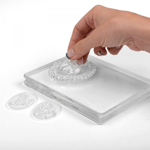 Clear Stamps Thank You / Sellos de Polimero Frases Gracias Descontinuado Sizzix
