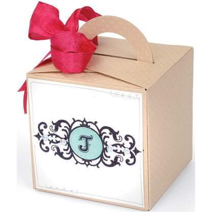 Sizzix Clear Stamps-Monogram Alphabet /  Sellos de Abecedario en Monograma Descontinuado Sizzix
