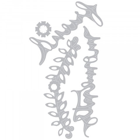 Thinlits Die Set 4PK Floral Arch & Words / Set de Suajes Flores y Palabras Dados de Corte / Suajes / Troqueles Sizzix