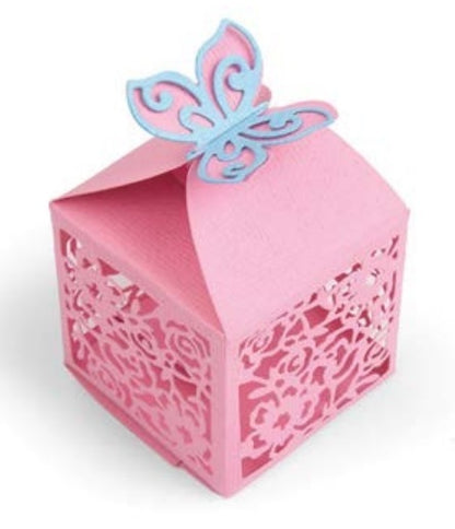Thinlits Butterfly Favor Box Die  / Suaje de Cajita de Mariposa Descontinuado Sizzix