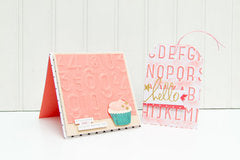 Next Level ABC-123 Embossing Folders / Folders de Grabado Profundo de Alfabeto y Números Descontinuado We R Memory Keepers