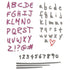 Thinlits Doodle Alphabet & Numbers Die / Suajes de Alfabeto y Números Descontinuado Sizzix