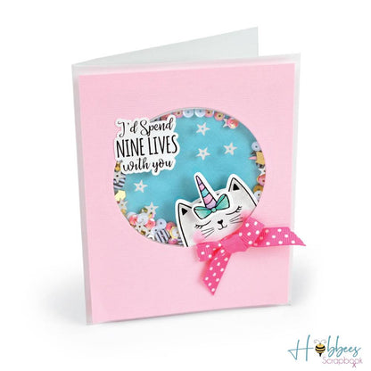 Framelits Die &amp; Stamps Set Nines Lives / Kit de Suajes y Sellos de Nueve Vidas Descontinuado Sizzix