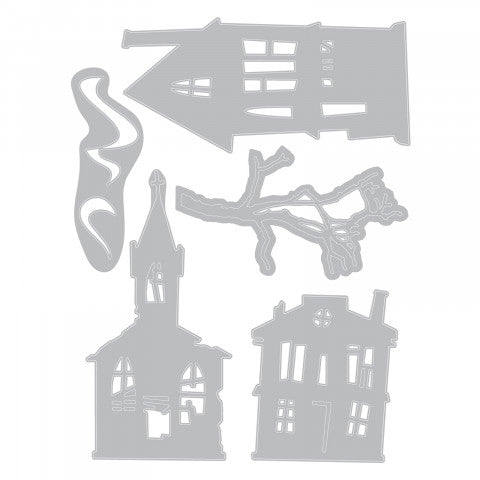 Thinlits Die Set Ghost Town / Suajes de Pueblo Fantasma Descontinuado Sizzix