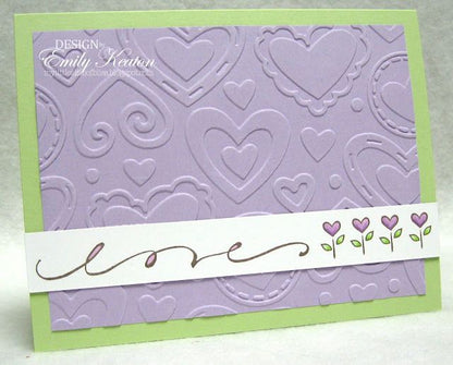 Layered Heart Embossing Folder / Folder de Grabado Corazones Descontinuado Darice