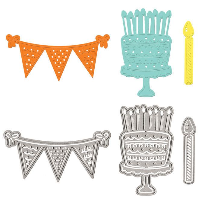 Party Dies  / Suajes de Cumpleaños Descontinuado LifeStyle Crafts