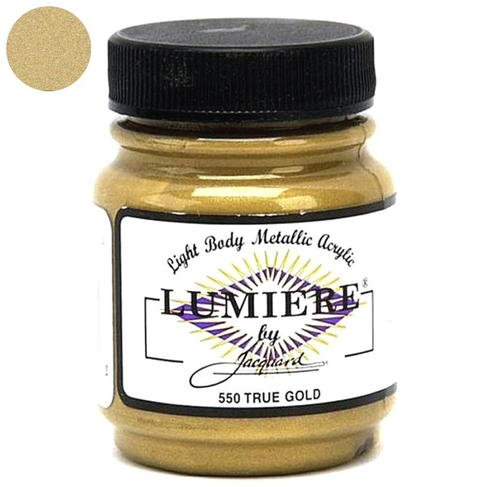 Lumiere Acrylic Paint True Gold / Pintura AcrÃlica Oro Acrìlicos Jacquard