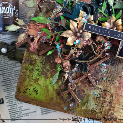 Embossing Powder Autumn Leaves Set / 5 Polvos de Embossing Metálicos Polvos de Embossing Lindy&