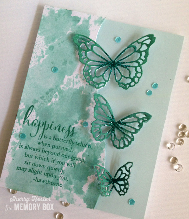 Potenza Butterfly Trio Die / Suaje de Corte Trio de Mariposas Monarcas Descontinuado Memory Box