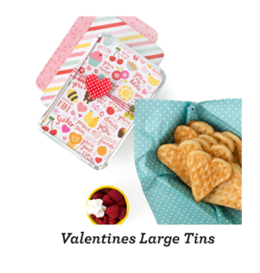 Valnetine´s Food Treat Tins / Charola Para Comida Descontinuado American Crafts