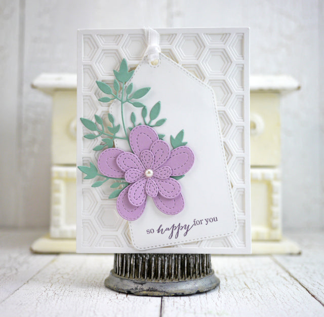 Stitched Bloom Trio Die / Suaje de Corte Trio Flores Descontinuado Poppy Stamps