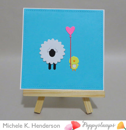 Simple Sheep Die / Suaje de Corte de Oveja Descontinuado Poppy Stamps