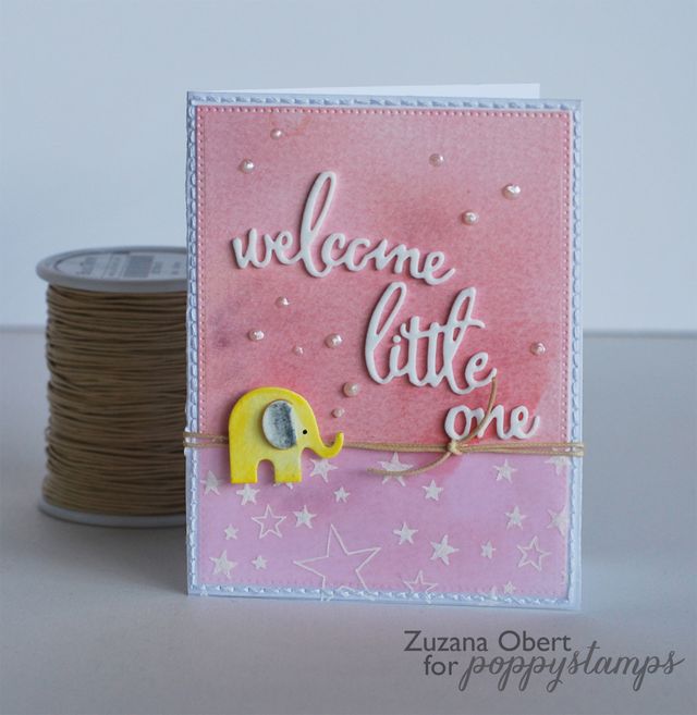 Stitched Elephant Die / Suaje de Corte Elefante Cosido Descontinuado Poppy Stamps