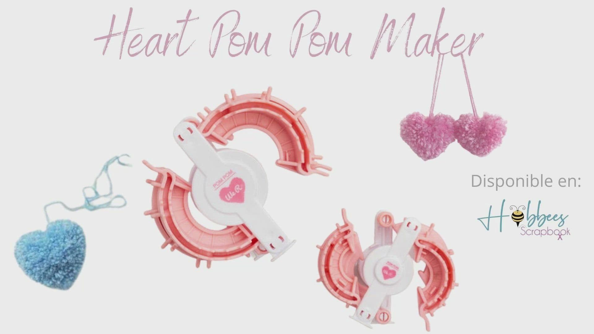 Heart Pom Pom Makers / Herramienta Para Crear Pompones Herramientas We R Memory Keepers
