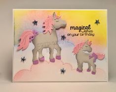 Sweet Unicorns Dies / Suajes de Unicornios Descontinuado Cottage Cutz