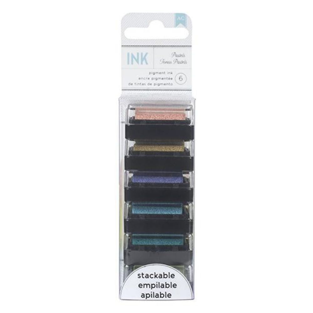 Pastels Mini Pigment Ink / Tintes de Pigmento de Tonos Pasteles Descontinuado American Crafts