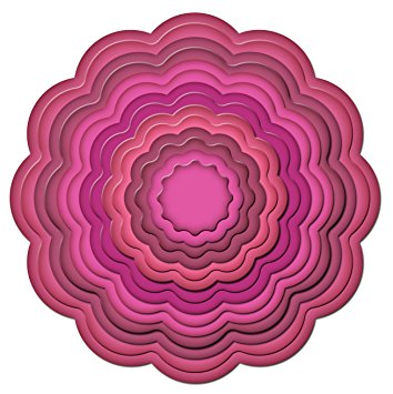 Nestabilities Dies Big Scalloped Circles Large / Suajes de Corte Circulos Descontinuado Spellbinders