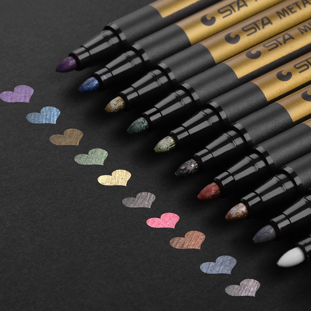 Metallic Marker Pens / Marcadores Metálicos 10 pz. Descontinuado STA