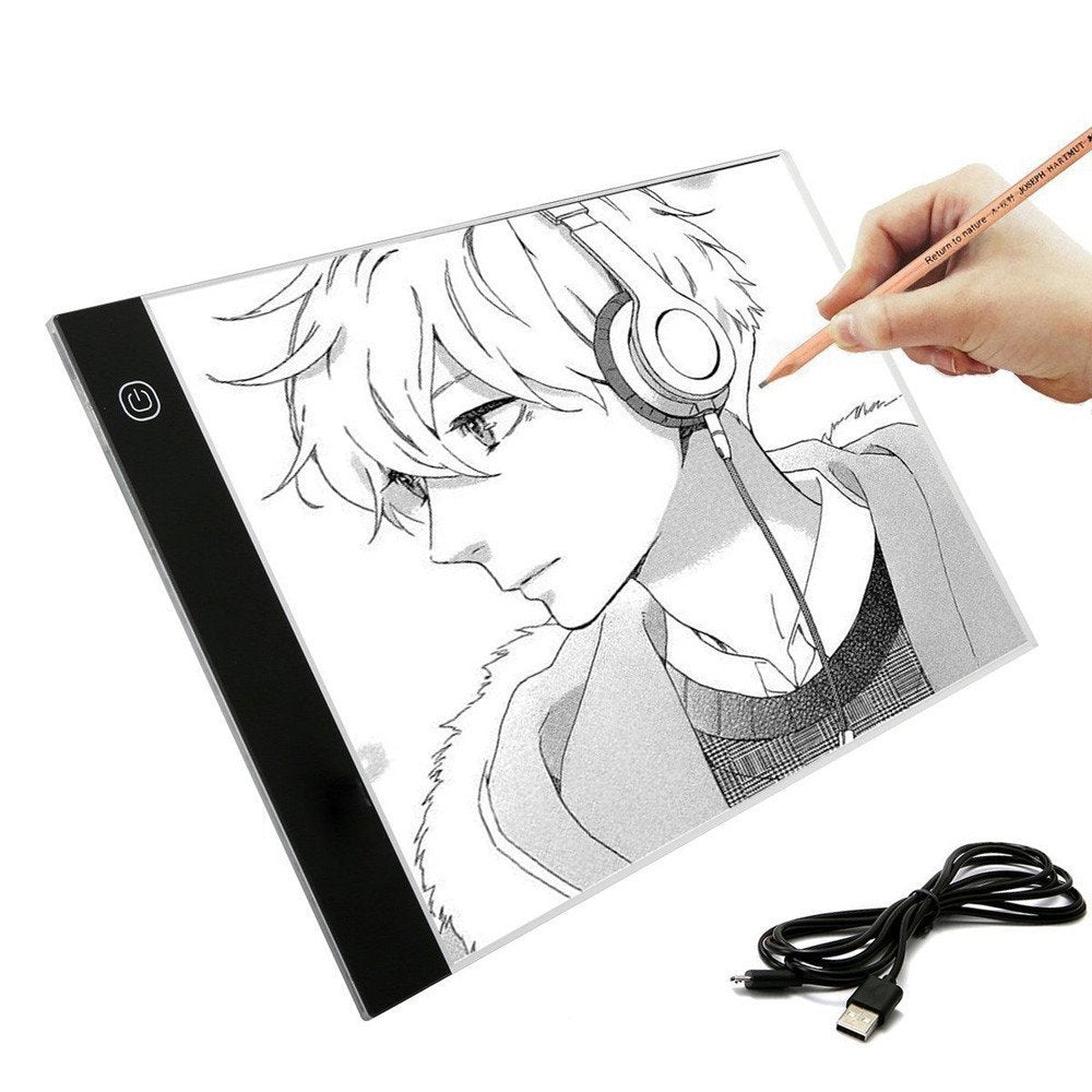 A4 Ultra-thin Portable LED Light Box / Caja de Luz Led para Trazar Dibujos Descontinuado Sannysis