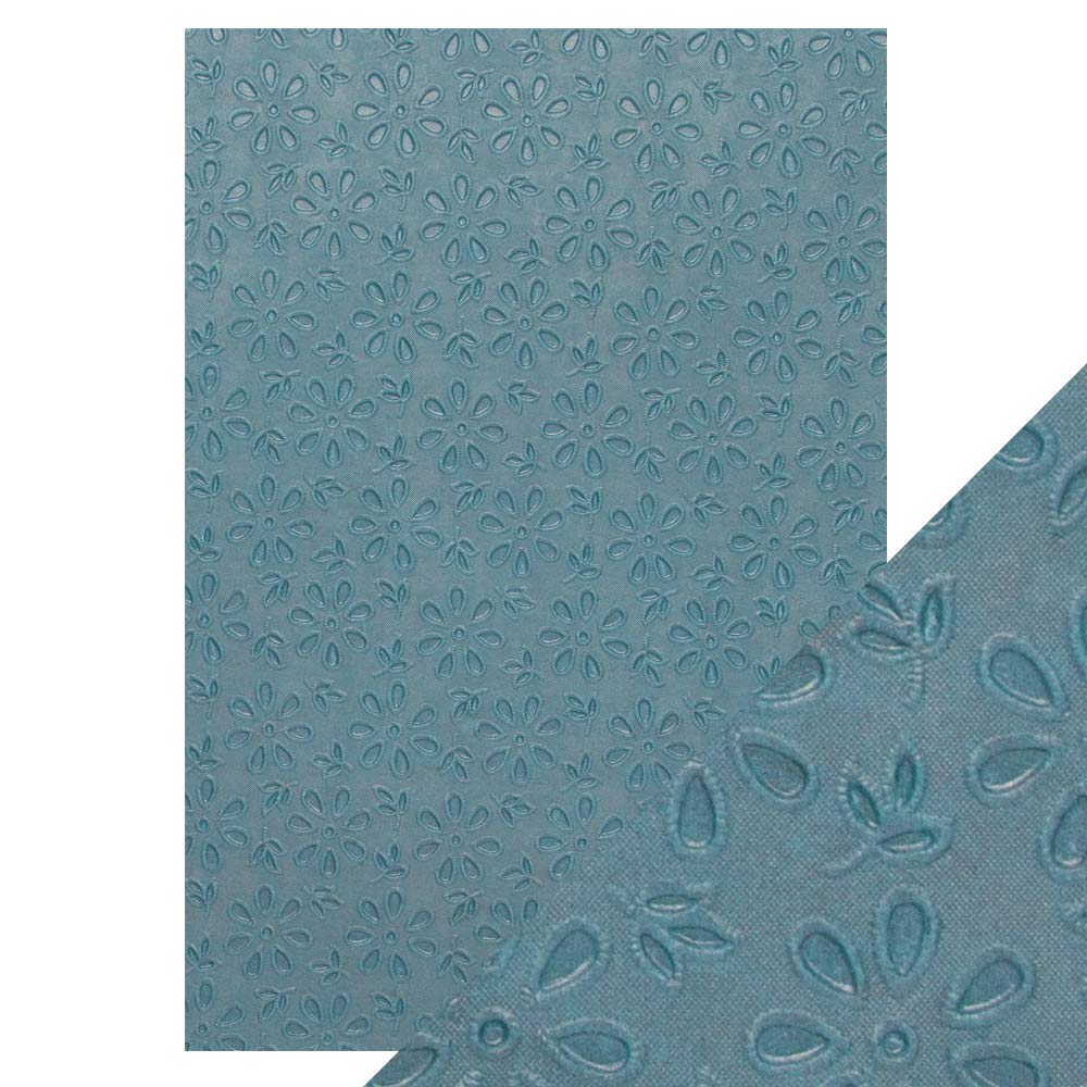 Embossed Cotton Papers Floral Lace / Papel Algodón Repujado Floral  Craft Perfect