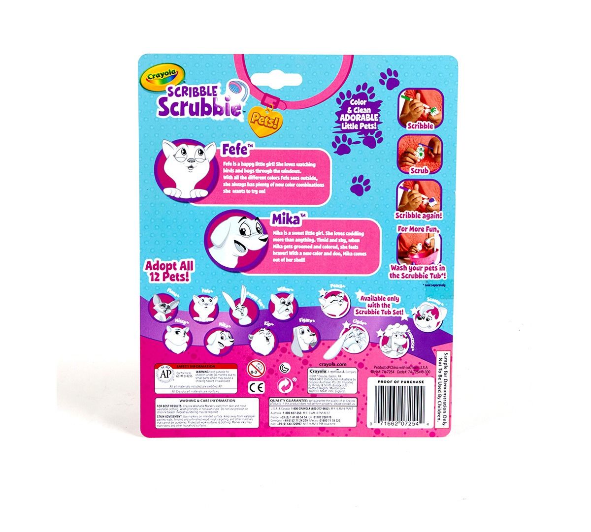 Crayola Scribble Scrubbie Cat &amp; Dog / Set de Dibujo Crayola Perro y Gato 3D Descontinuado Crayola