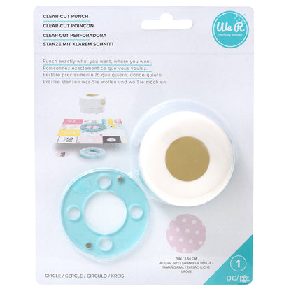 Clear Cut Punch Circle 1" / Perforadora de Círculos de 2.54 cm Descontinuado We R Memory Keepers
