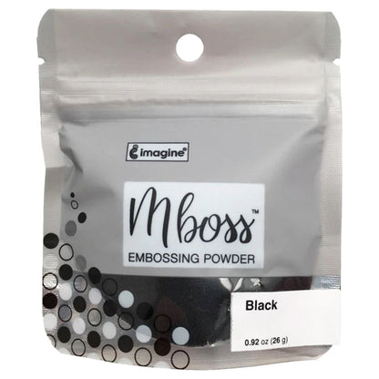 MBoss Embossing Powder Black / Polvo de Embossing Negro Polvos de Embossing Imagine